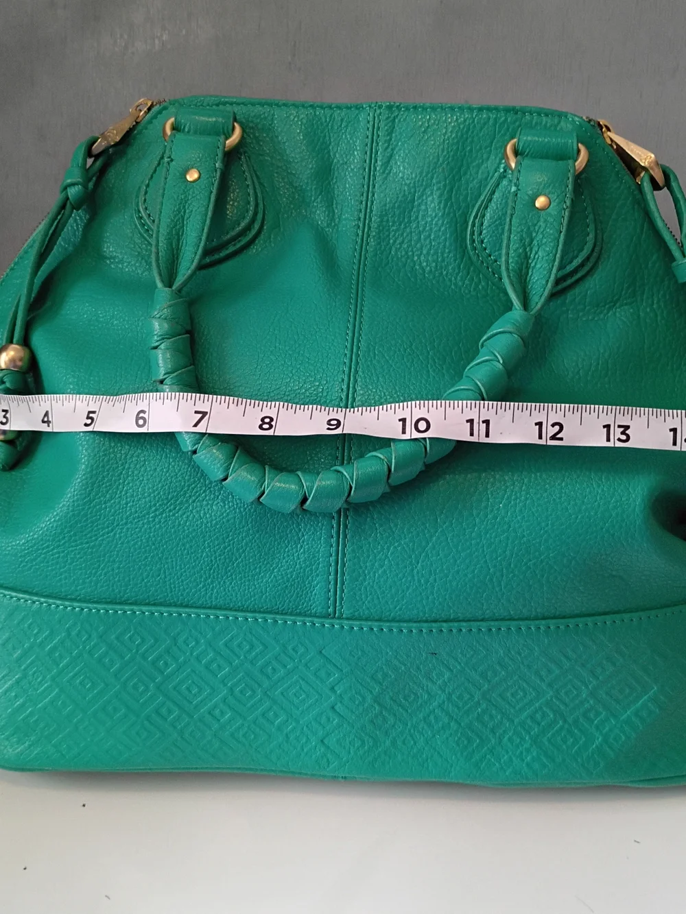 Stones & ActTeal Women's Leather Tote Bag - Classic Structured Carryall